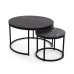 Jeu de 2 tables Versa Aurea 48 x 48 x 42 cm 80 x 80 x 48 cm