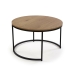 Set of 2 tables Versa Aurea Musta 48 x 48 x 42 cm 80 x 80 x 48 cm