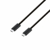 Kabel USB-C naar USB-C PcCom Essential Zwart 1 m