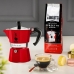 Caffettiera Italiana Bialetti Winter Wonderland Rosso Argentato Alluminio 3 Tazze