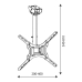 Поставка за телевизор TM Electron 30 Kg 26-55