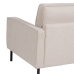 Sofa 163 x 87 x 90 cm Syntetisk stof Beige Metal