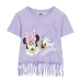 Child's Short Sleeve T-Shirt Minnie Mouse Purple