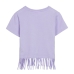 Camiseta de Manga Corta Infantil Minnie Mouse Morado