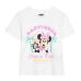 Maglia a Maniche Corte per Bambini Minnie Mouse Bianco