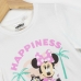 Barn T-shirt med kortärm Minnie Mouse Vit