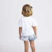 Camisola de Manga Curta Infantil Stitch Branco