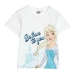 Barn T-shirt med kortärm Frozen Vit