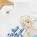 Barn T-shirt med kortärm Frozen Vit