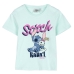 Barn T-shirt med kortärm Stitch Turkos