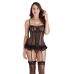 Corset S Pleasures Negru (Mărime unică)