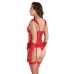 Corset S Pleasures Red (One size)