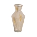 Vase Beige Doré Aluminium Verre 25,5 x 25,5 x 48 cm