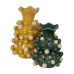 Vase White Green Ceramic 24 x 24 x 31,5 cm