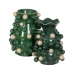 Vase White Green Ceramic 24,7 x 24,7 x 34 cm