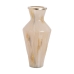 Vase Beige Gold Aluminium Kristall 28 x 28 x 57 cm