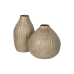 Vase Beige Gold Eisen 16 x 16 x 30 cm