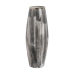 Vase Hvit Svart Aluminium Krystall 23 x 23 x 61 cm