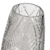 Vase Gris verre 17 x 17 x 26 cm