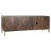 Mobile TV DKD Home Decor Marrone Acciaio Legno di mango (140 x 40 x 48 cm)