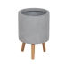 Set of Planters Beige Grey 36 x 36 x 56 cm (3 Units)