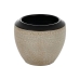 Vase Black Cream Ceramic 30 x 30 x 28 cm