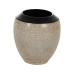 Vase Black Cream Ceramic 35 x 35 x 34 cm