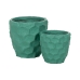 Planter Turkis Sement 41 x 41 x 39,6 cm (2 enheter)