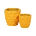 Cache-pot Jaune Ciment 41 x 41 x 39,6 cm (2 Unités)