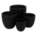 Plantenbakkenset Zwart 44 x 44 x 41,5 cm (4 Stuks)