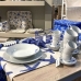 Conjunto de Chávenas de Café Blue Sea Porcelana (6 Peças)