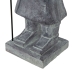 Skulptur Grau Faser 38,5 x 34 x 122 cm