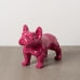 Decorative Figure Fuchsia Dog 88 x 38 x 63 cm