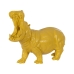 Figurine Décorative Jaune Hippopotame 66 x 25,5 x 51 cm