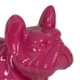 Decorative Figure Fuchsia Dog 88 x 38 x 63 cm