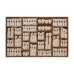 Quadro Marrone Beige Legno 144 x 94 x 6 cm