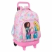 Cartable Barbie Painterly Rose Bleu ciel 33 x 45 x 22 cm