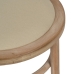 Chaise de Salle à Manger Beige Naturel Bois d'hévéa Coton Polyester 41 x 41 x 89 cm