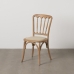 Dining Chair Beige Natural Rubber wood Cotton Polyester 45 x 46 x 92 cm