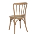 Dining Chair Beige Natural Rubber wood Cotton Polyester 45 x 46 x 92 cm