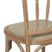 Sedia da Sala da Pranzo Beige Naturale Legno d'albero della gomma Cotone Poliestere 45 x 46 x 92 cm