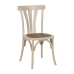 Sedia da Sala da Pranzo Crema Naturale Rattan Legno di olmo 48 x 47 x 88,5 cm