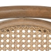 Chaise de Salle à Manger Beige Naturel Bois d'hévéa Coton Polyester 59 x 47 x 81 cm