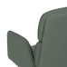 Chaise de Salle à Manger Vert Gris Nylon Polyester Mousse Bois Fer 57 x 60,5 x 85 cm