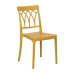 Dining Chair Yellow 42 x 54 x 83 cm