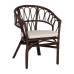 Sedia da Sala da Pranzo Bianco Marrone Rattan 58 x 59 x 78 cm