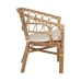 Dining Chair White Honey Rattan 58 x 59 x 78 cm