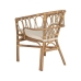 Dining Chair White Honey Rattan 58 x 59 x 78 cm