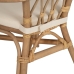 Dining Chair White Honey Rattan 58 x 59 x 78 cm