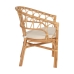 Sedia da Sala da Pranzo Bianco Naturale Rattan 58 x 59 x 78 cm